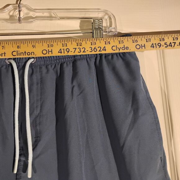 Huk Pursuit Volley shorts mens L Large navy blue swim fishing lined stretch - Picture 5 of 10